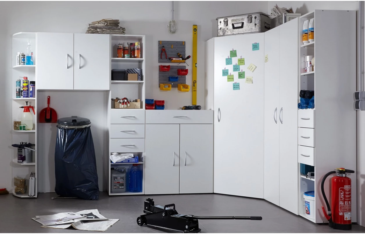 Skříň na pračku Multiraum, 70 cm, bílá 3