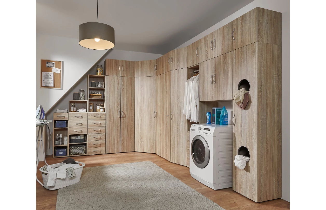 Skříň na pračku Multiraum, 70 cm, bílá 19