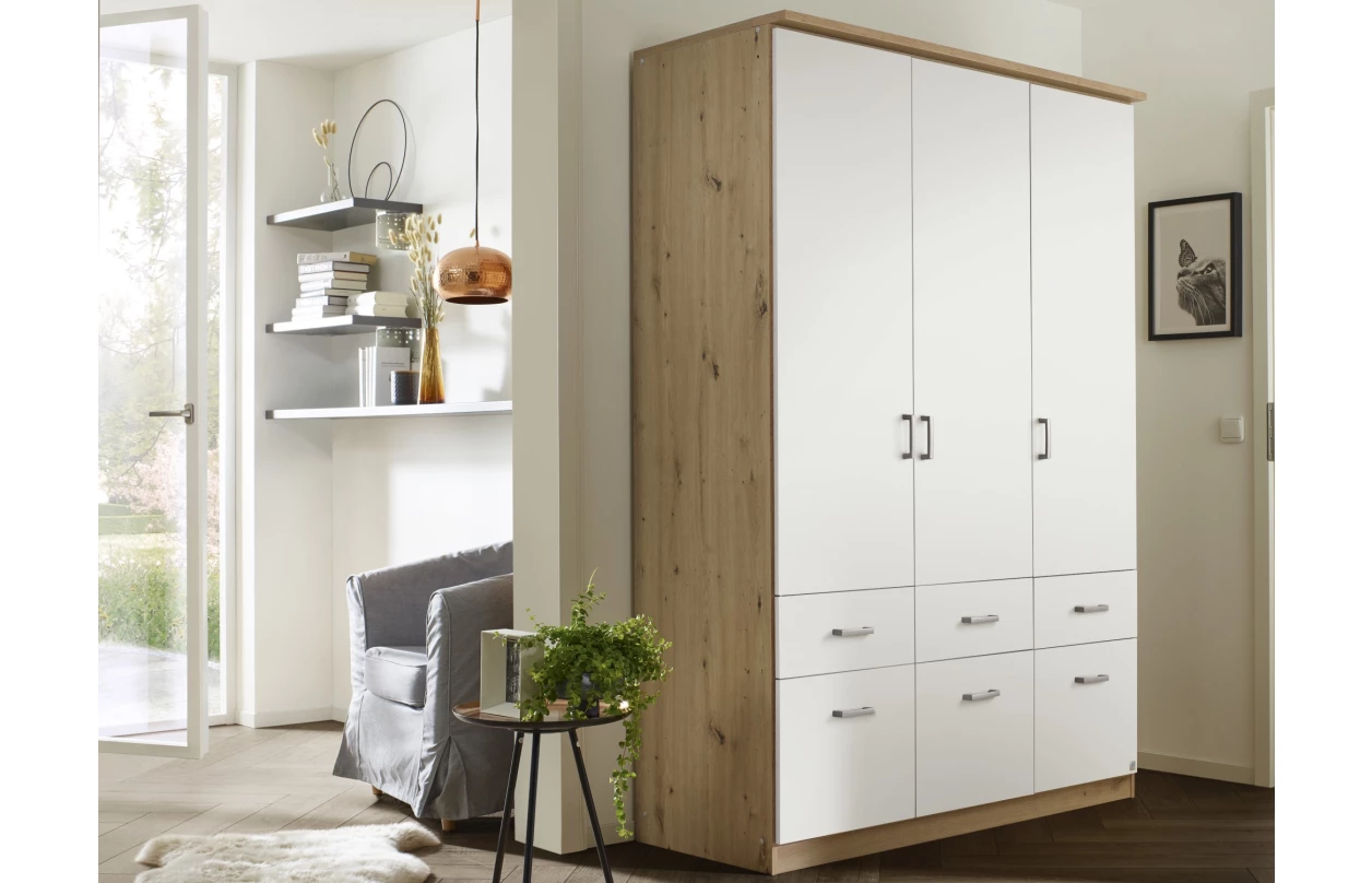 Skříňový nástavec Bremen, 91 cm, dub sonoma/bílá