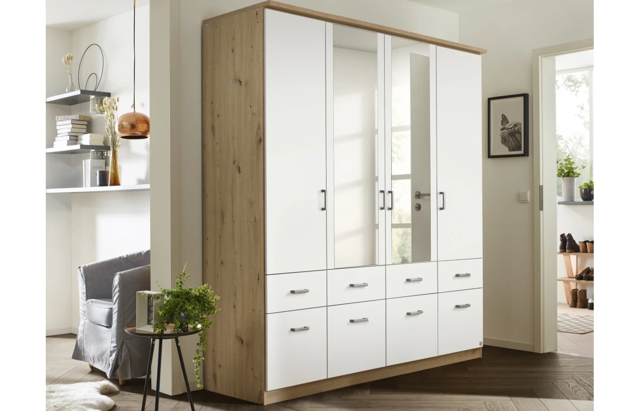 Skříňový nástavec Bremen, 91 cm, dub sonoma/bílá