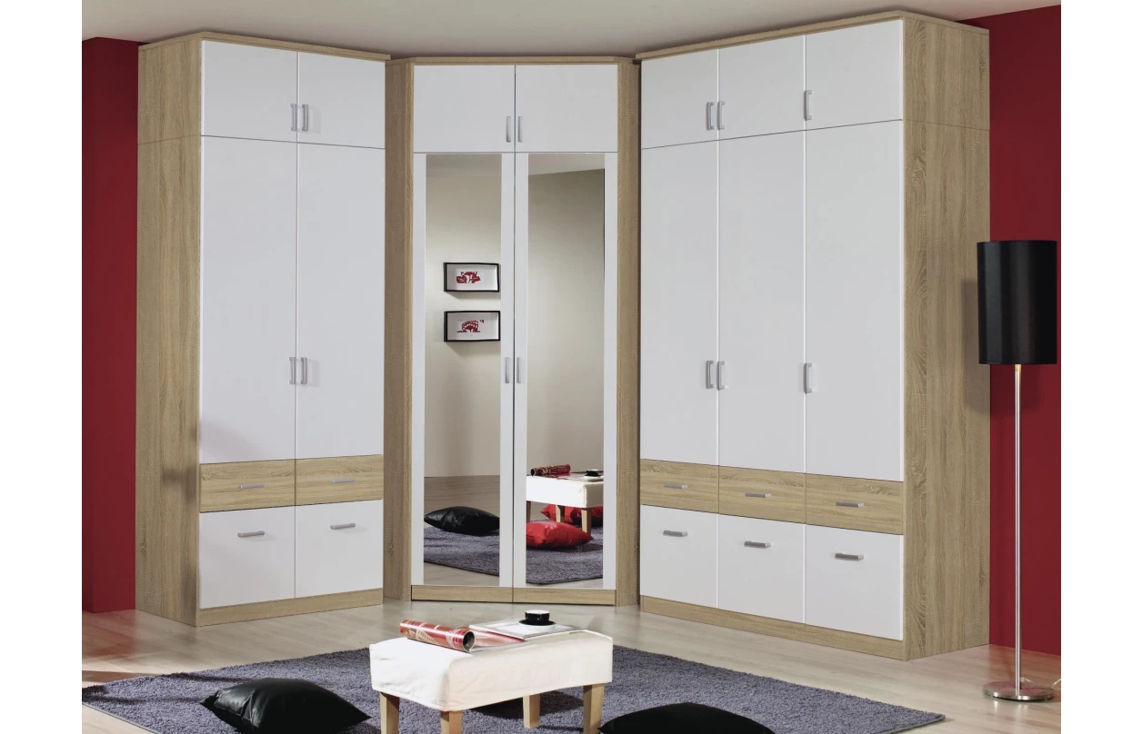 Skříňový nástavec Bremen, 91 cm, dub sonoma/bílá