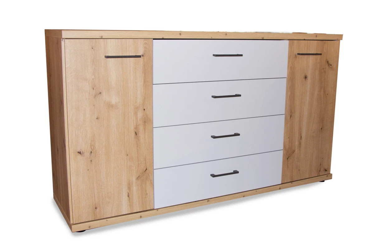 Sada 2 ks osvětlený panel k nočnímu stolku Kanada, dub bianco