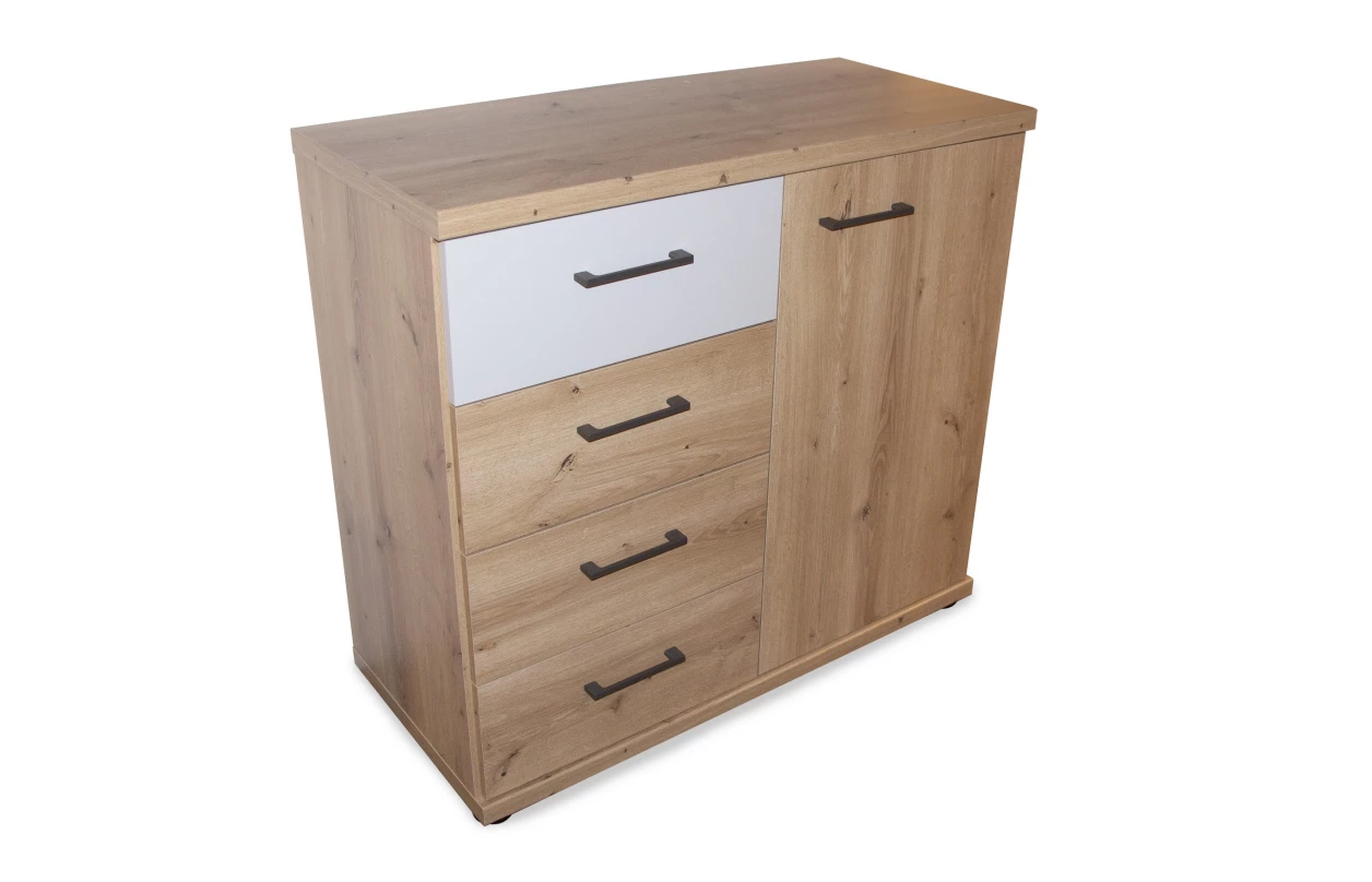 Sada 2 ks osvětlený panel k nočnímu stolku Kanada, dub bianco