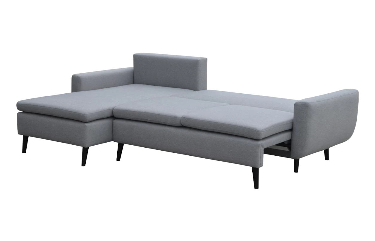 Rohová sedací souprava Enjoy, hnědá látka