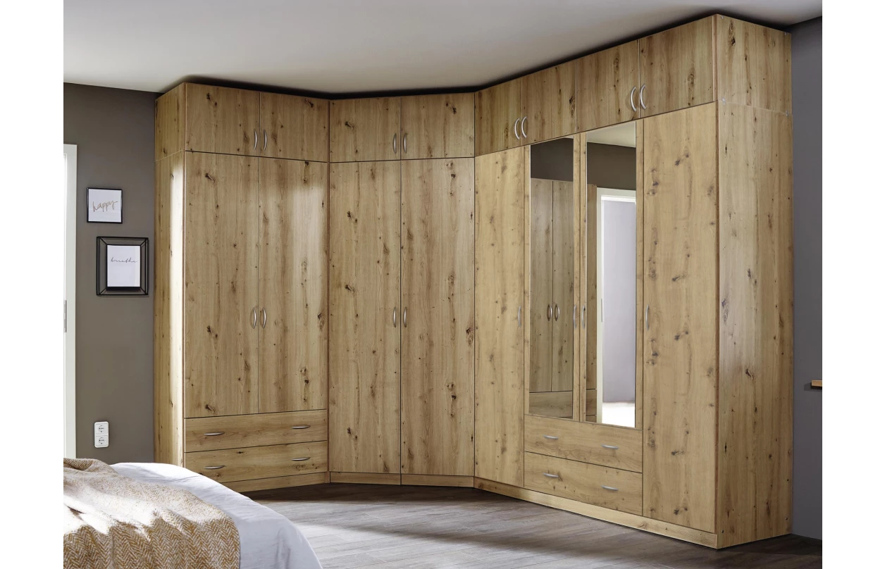 Šatní skříň Case, 136 cm, dub sonoma