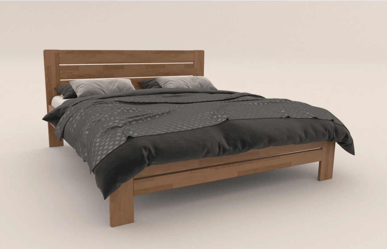 Postel Emilia 180x200 cm, přírodní buk