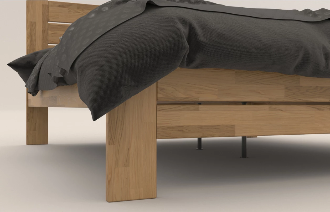 Postel Emilia 180x200 cm, přírodní buk