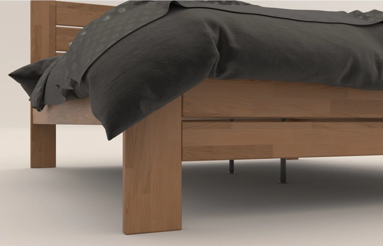 Postel Emilia 180x200 cm, přírodní buk