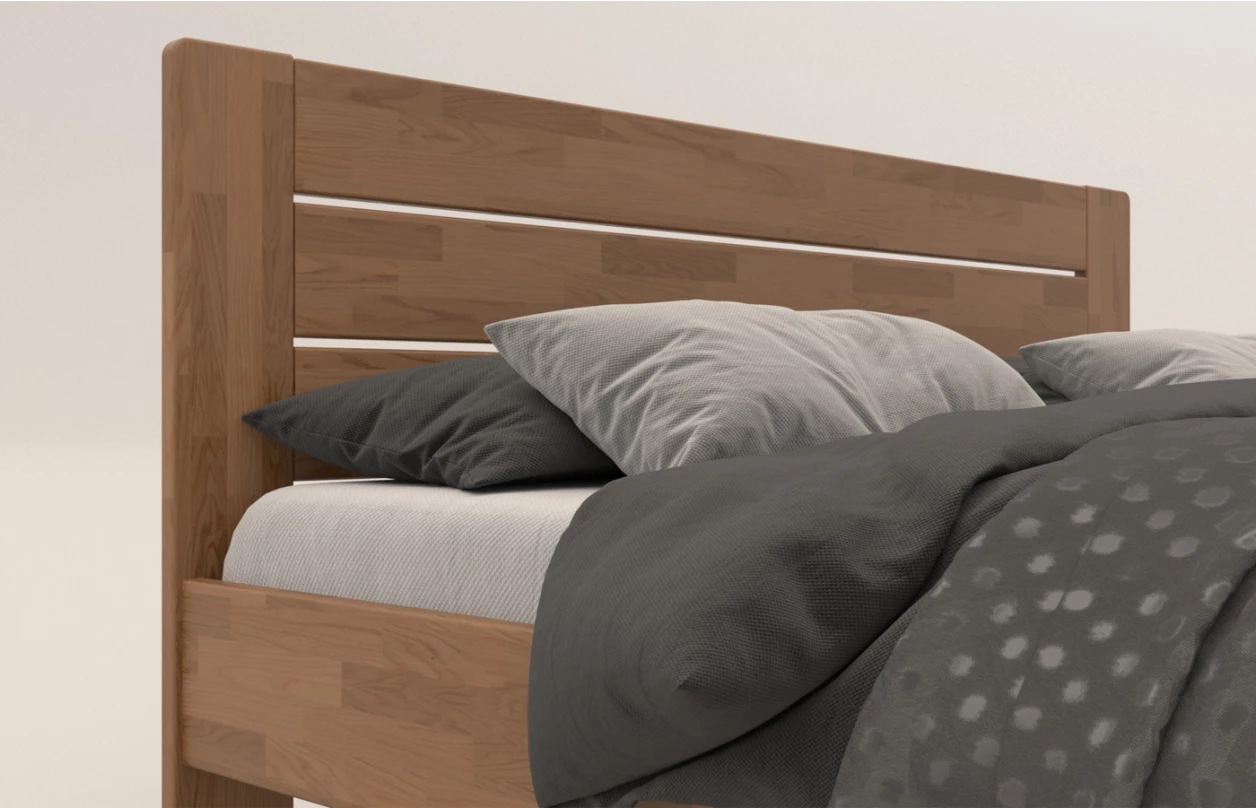 Postel Emilia 180x200 cm, přírodní buk