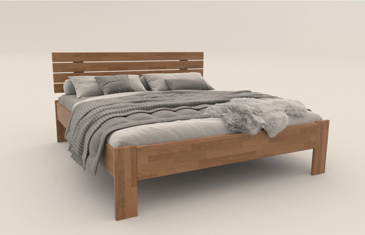 Postel Isolda 180x200 cm, šedý buk