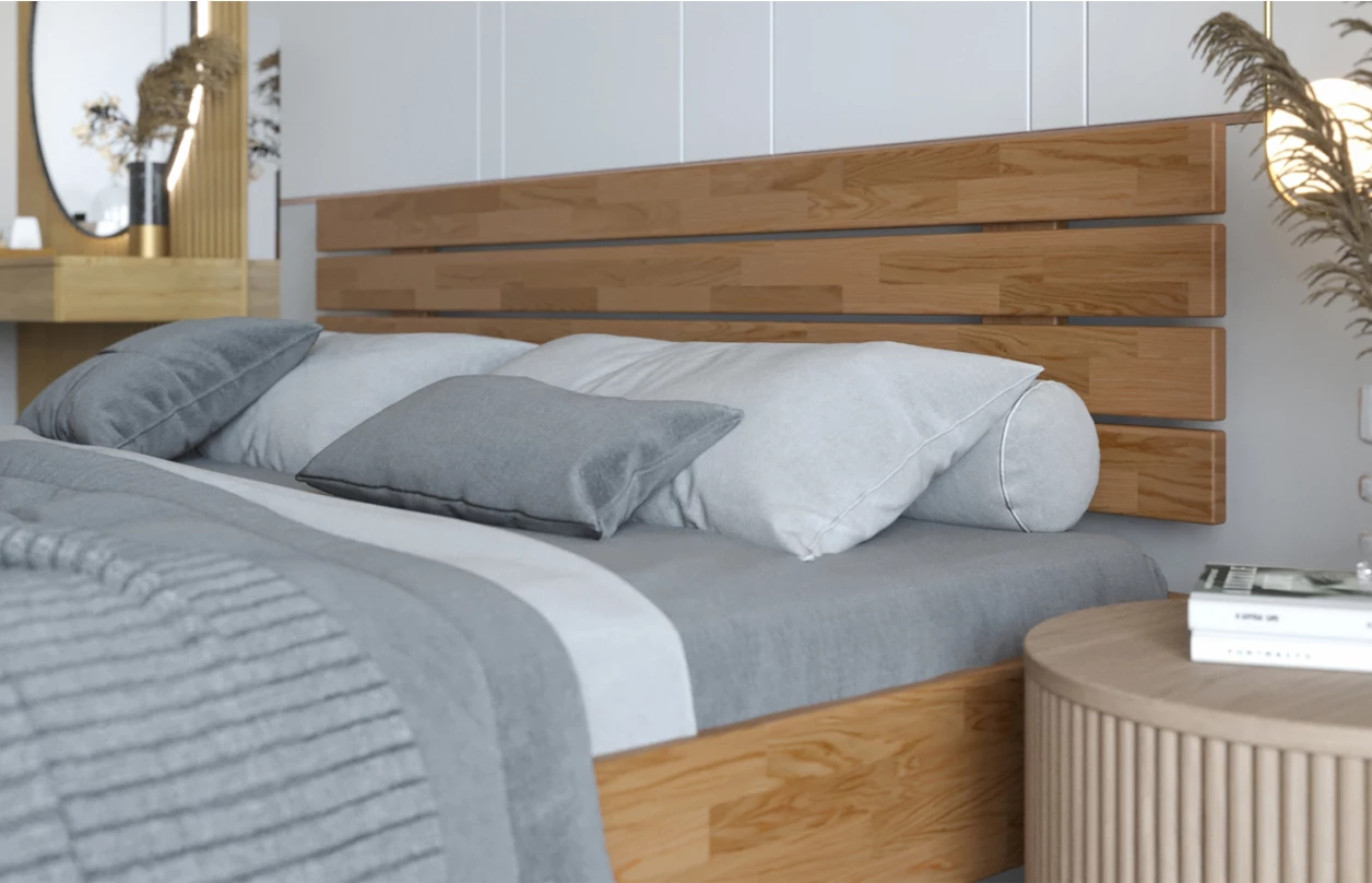 Postel Isolda 180x200 cm, šedý buk