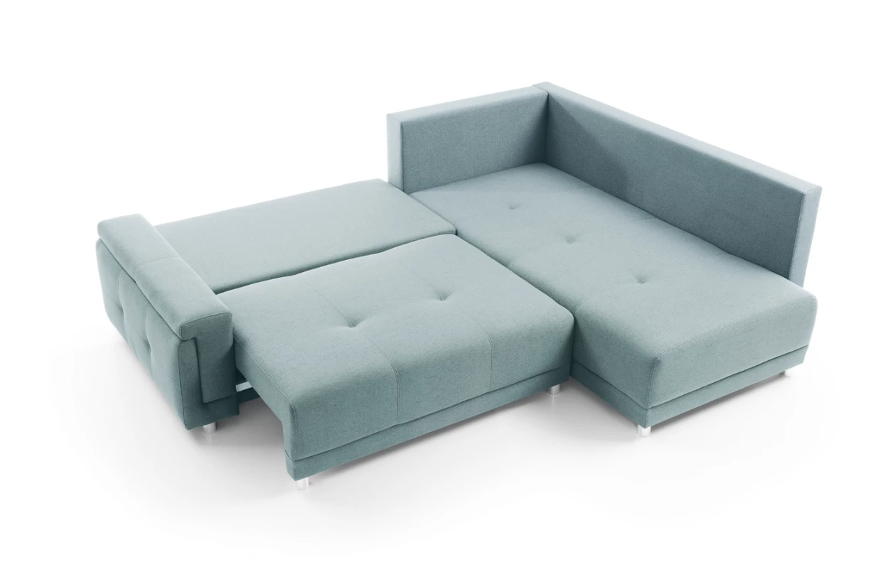 Rohová sedací souprava Beate, antracitová látka, levý roh