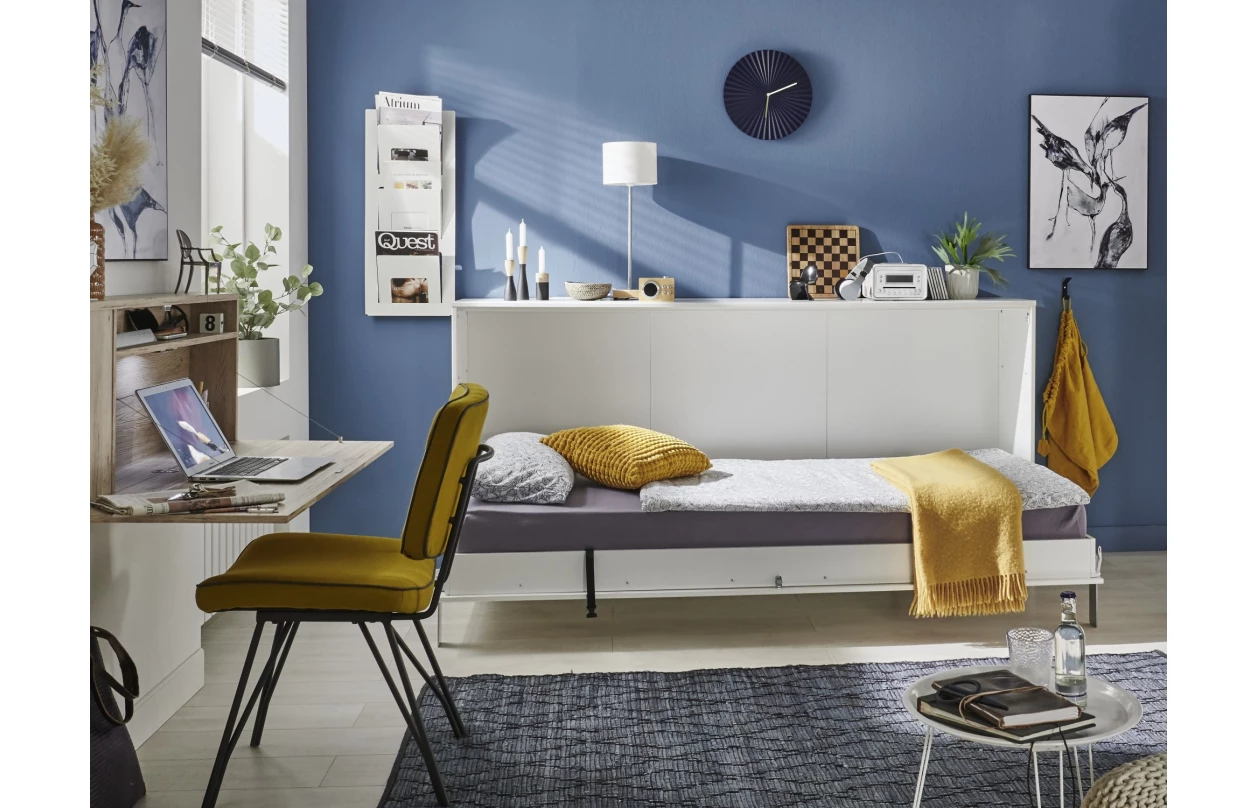 Sklápěcí postel Juist 120x200 cm, bílá