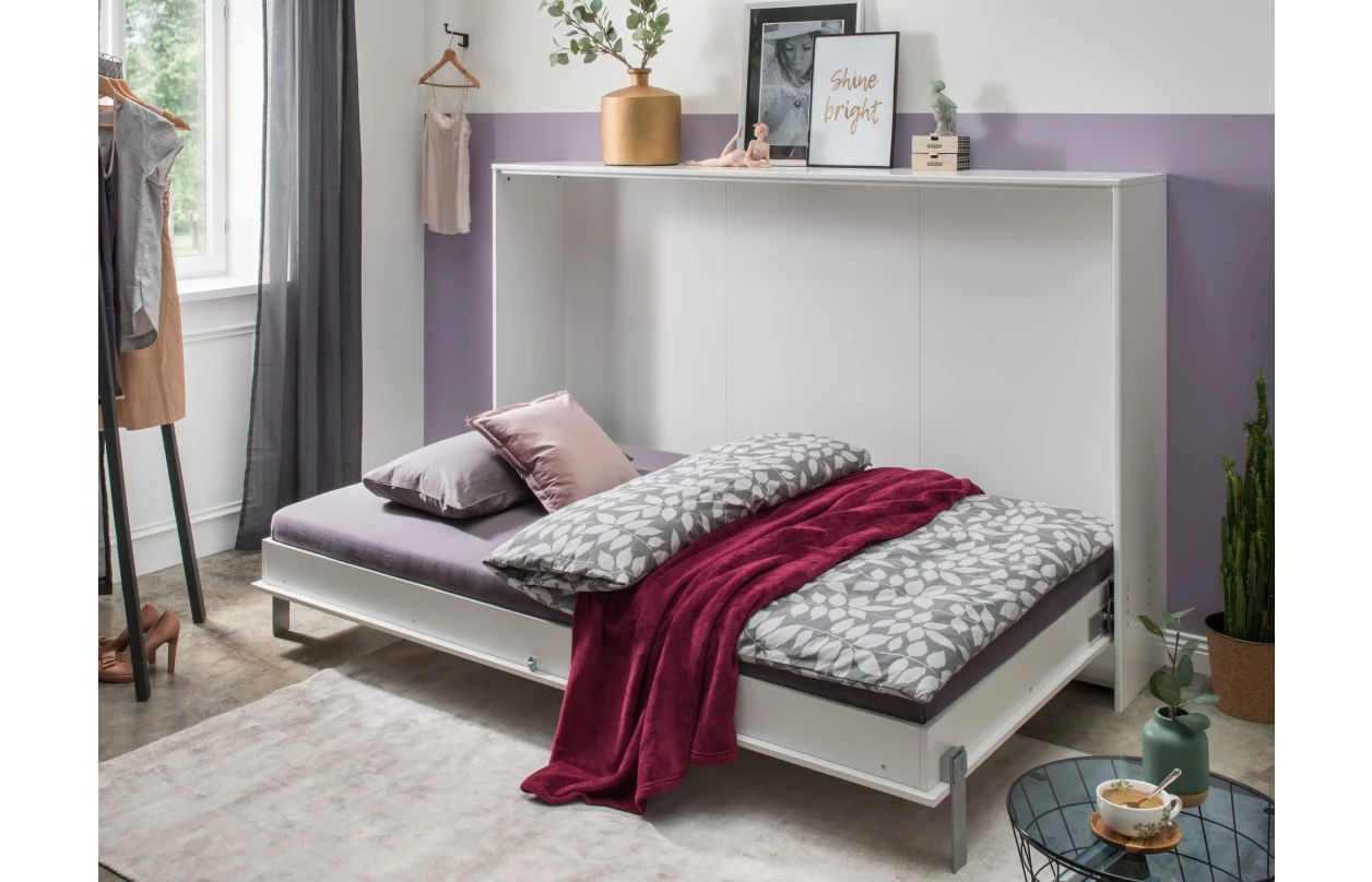 Sklápěcí postel Juist 120x200 cm, bílá