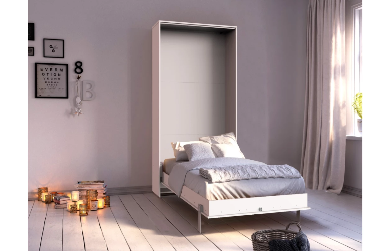 Sklápěcí postel Juist 120x200 cm, bílá