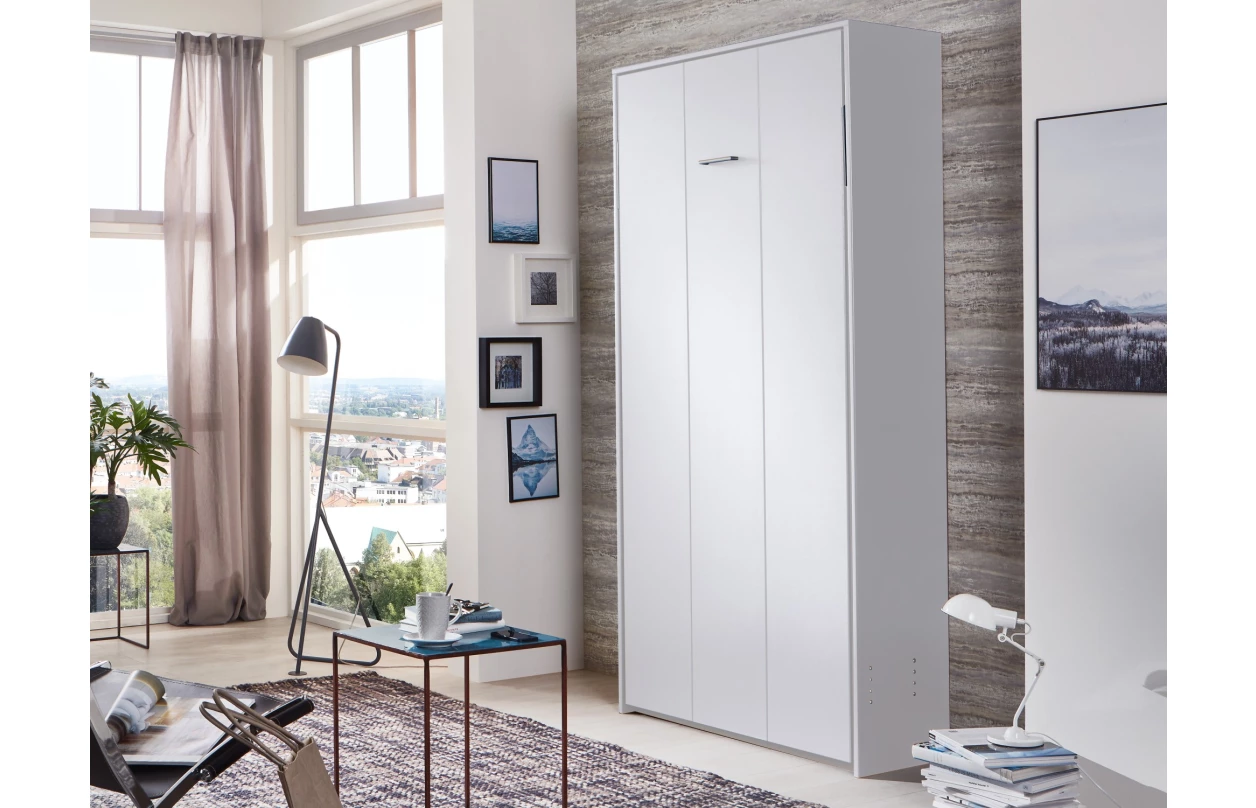 Sklápěcí postel Juist 120x200 cm, bílá