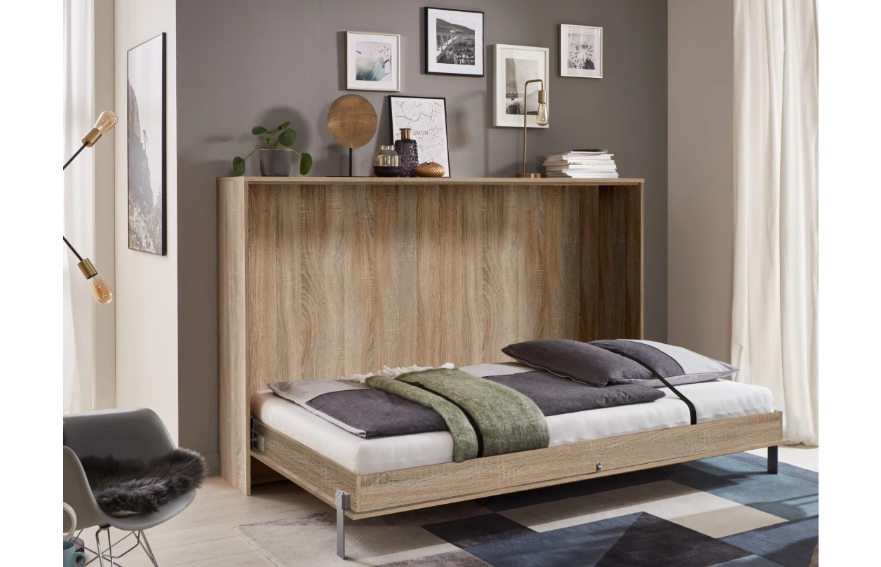 Sklápěcí postel Juist 120x200 cm, bílá