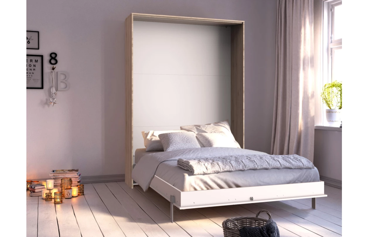 Sklápěcí postel Juist 120x200 cm, bílá