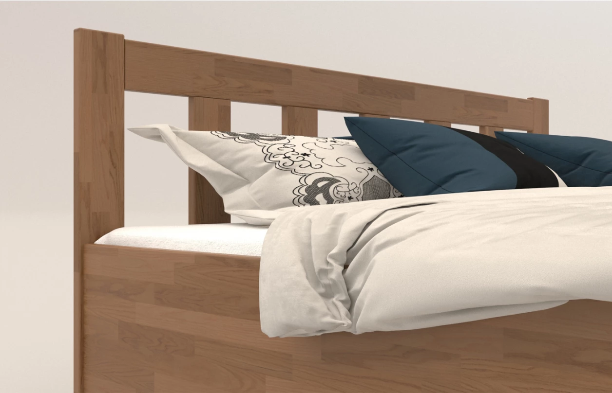 Postel s úložným prostorem Tema Box 180x200 cm, bělený buk