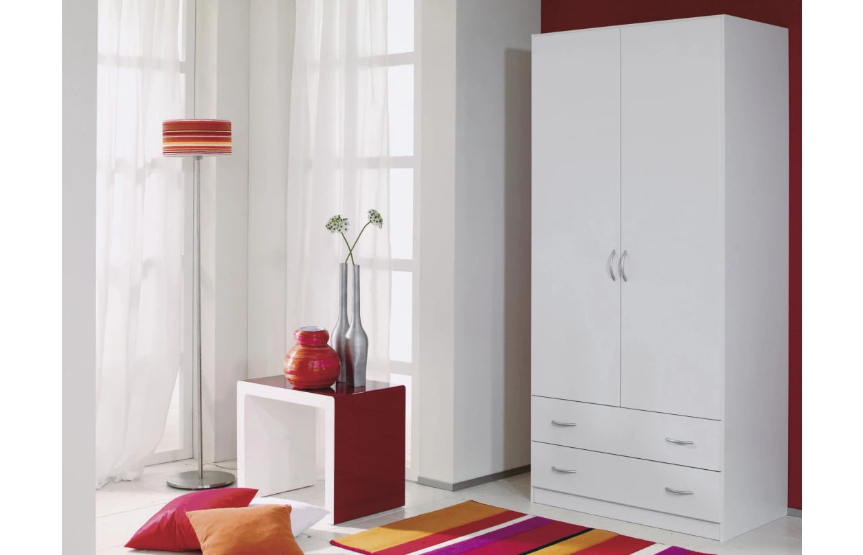 Šatní skříň se zrcadlem Case, 136 cm, dub artisan