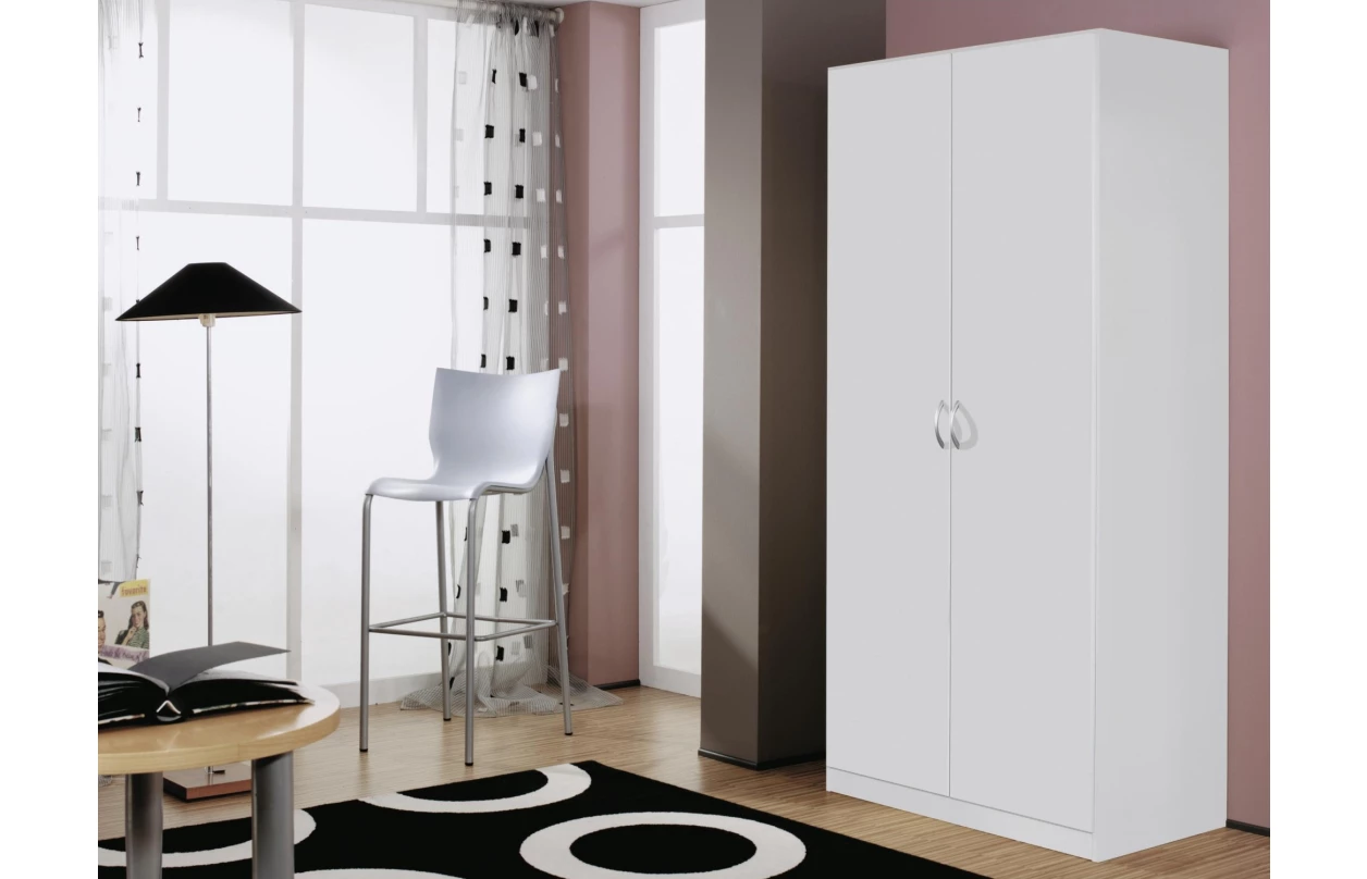 Šatní skříň se zrcadlem Case, 181 cm, dub artisan