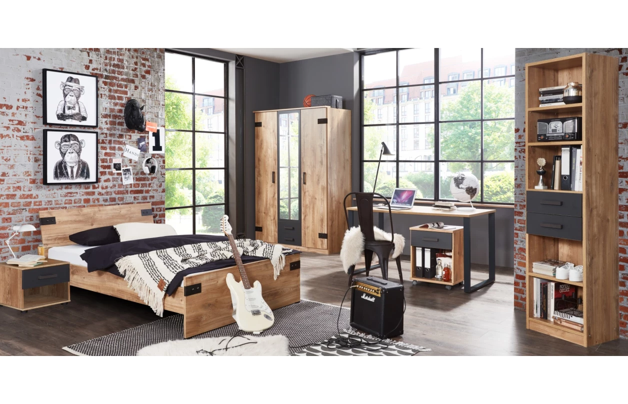 Úložné zásuvky pod postel (set 2 ks) Liverpool, dub 1