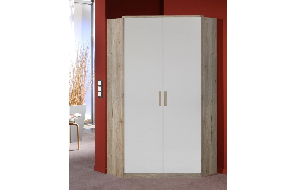 Postel Cariba 90x200 cm, dub san remo/grafit