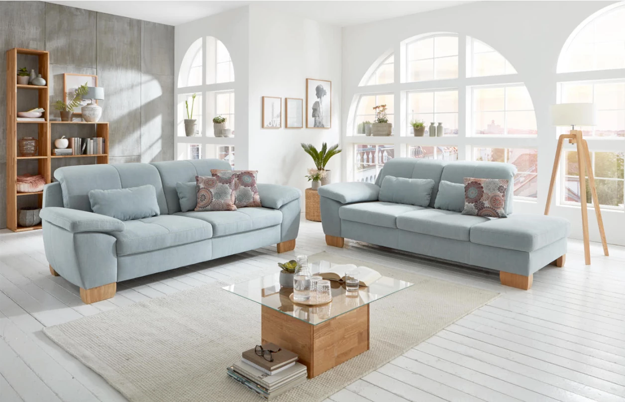 Rohová sedací souprava Garland, hnědá látka, bez funkcí