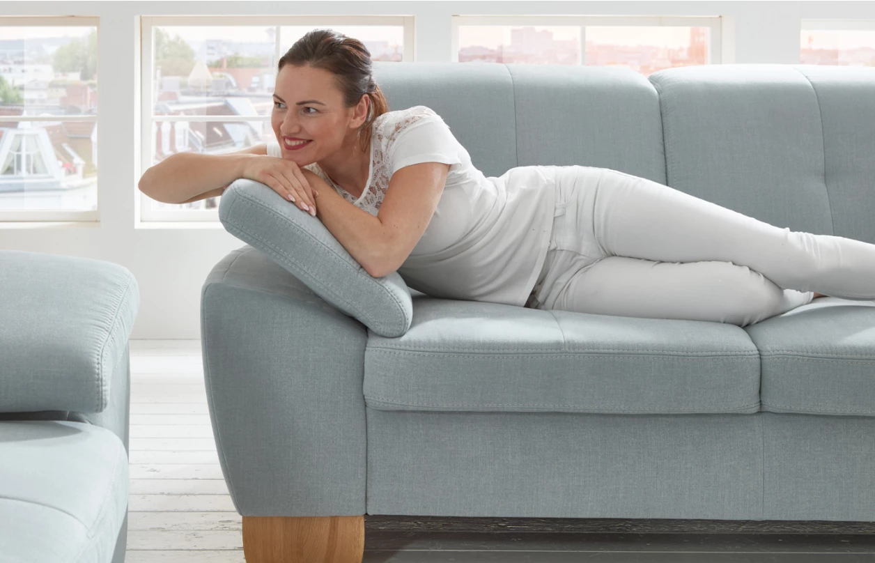 Rohová sedací souprava Garland, hnědá látka, bez funkcí