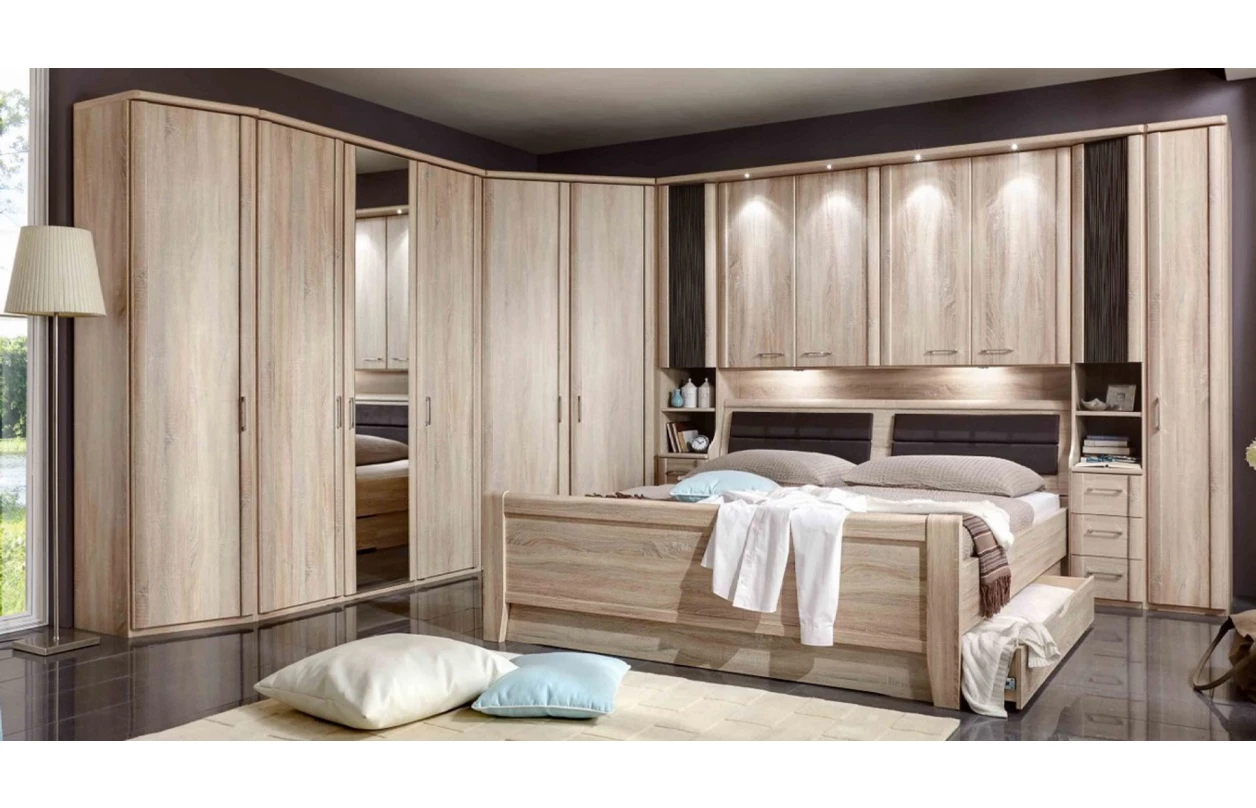 Set 4 ks bodové osvětlení pro horní lištu skříňového přemostění Luxor