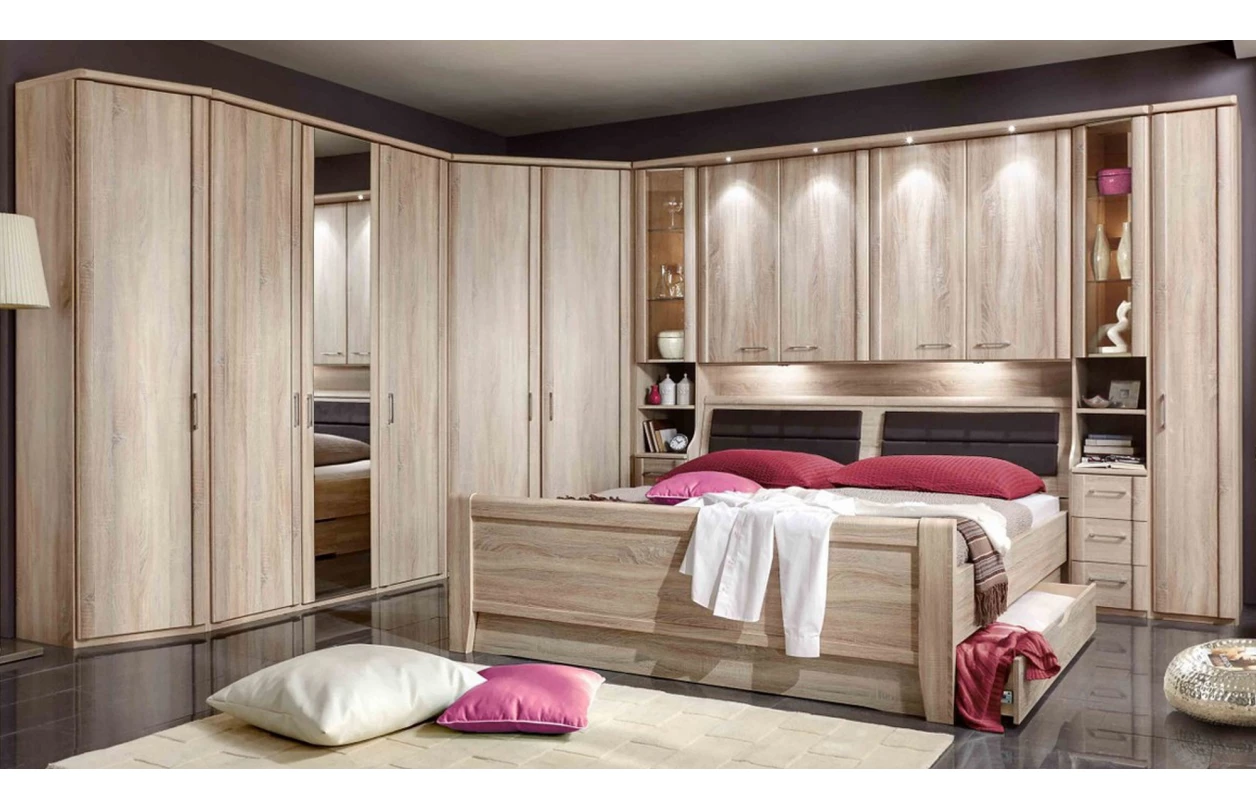 Set 4 ks bodové osvětlení pro horní lištu skříňového přemostění Luxor