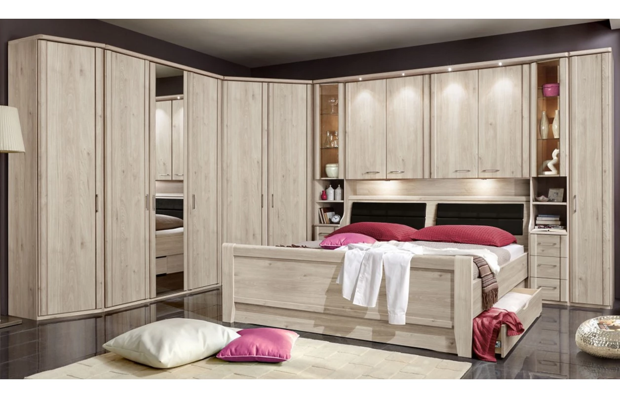 Set 4 ks bodové osvětlení pro horní lištu skříňového přemostění Luxor