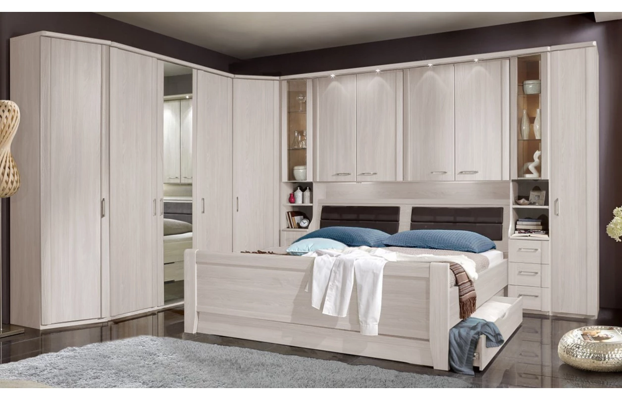 Set 4 ks bodové osvětlení pro horní lištu skříňového přemostění Luxor