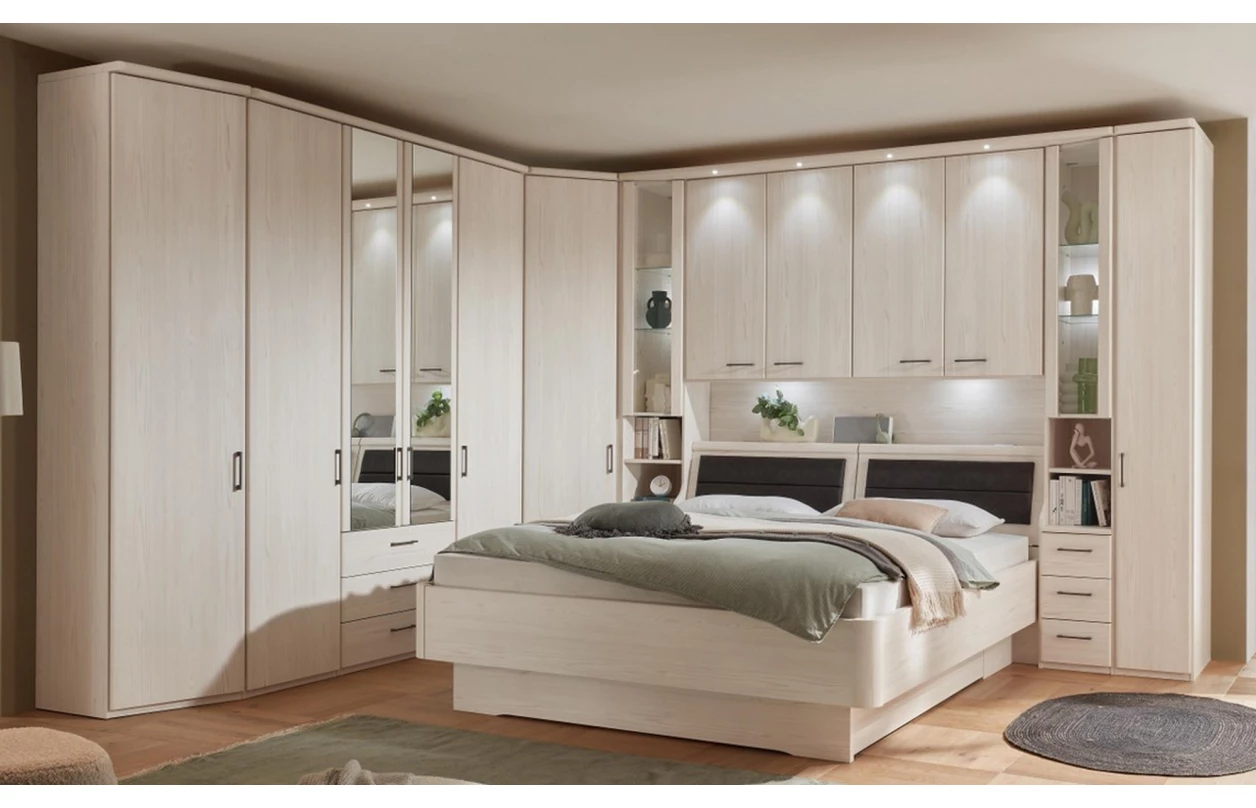 Set 4 ks bodové osvětlení pro horní lištu skříňového přemostění Luxor