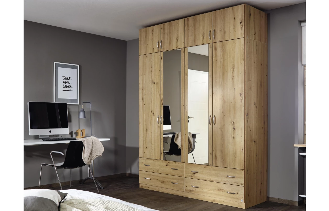 Skříňový nástavec Case, 136 cm, bílý