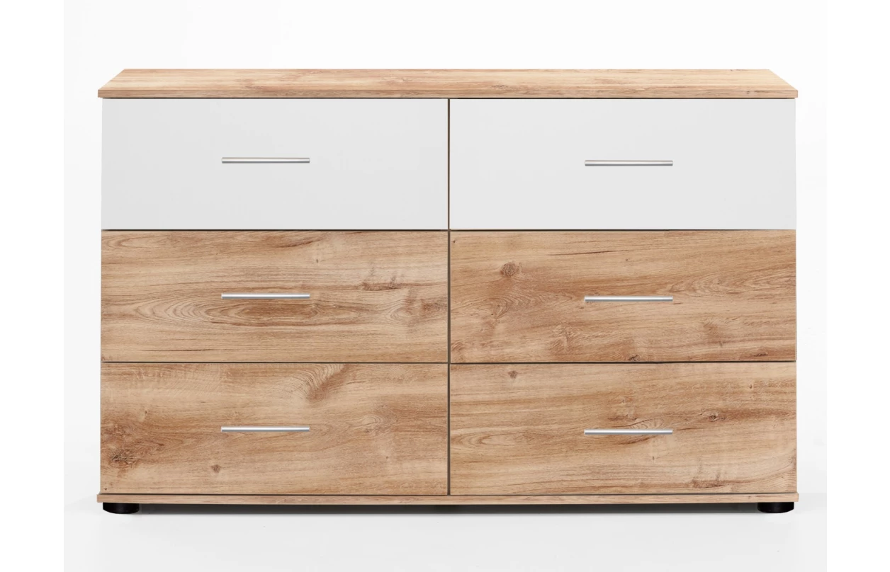 Postel s nočními stolky Nora 180x200 cm, bílá/grafitová