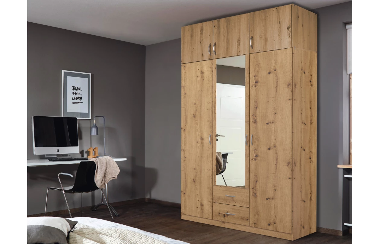 Šatní skříň Case, 181 cm, dub sonoma