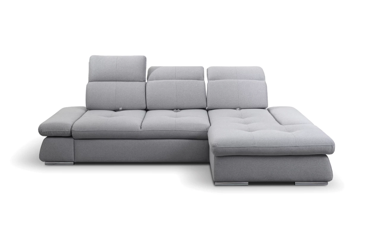 Rohová sedací souprava Focus, hořčicová žlutá látka, levý roh