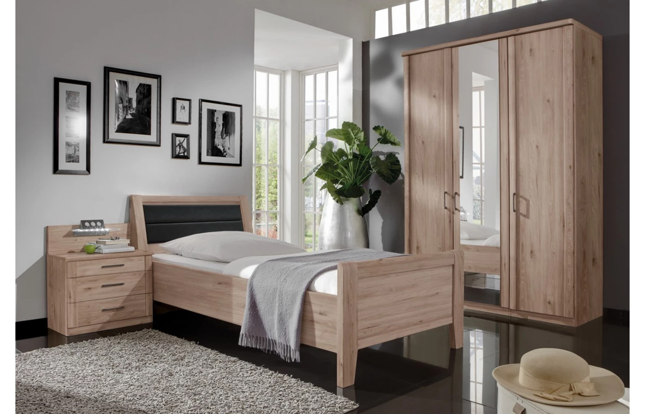 Sada 2 ks úložná zásuvka pod postel Luxor, polární modřín