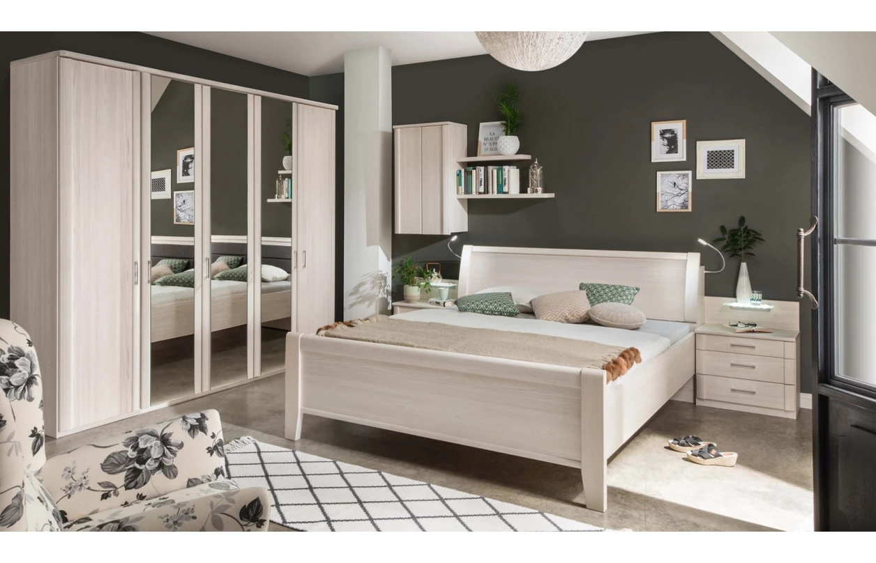 Sada 2 ks úložná zásuvka pod postel Luxor, polární modřín