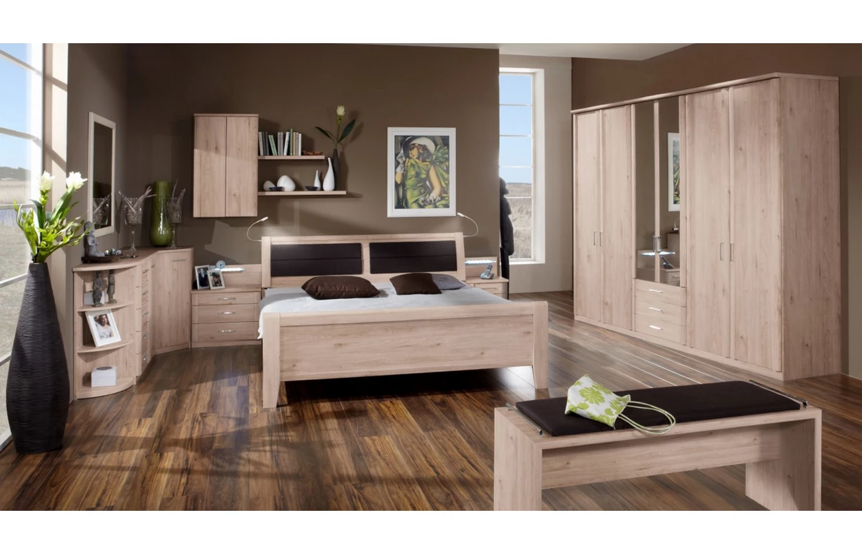 Sada 2 ks úložná zásuvka pod postel Luxor, polární modřín