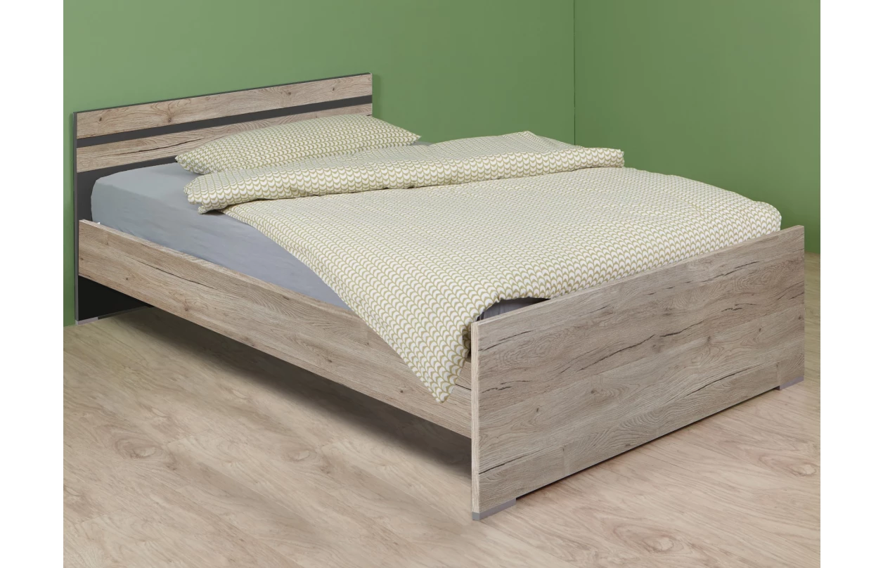 Úložná zásuvka pod postel Cariba, dub san remo/bílá, na kolečkách