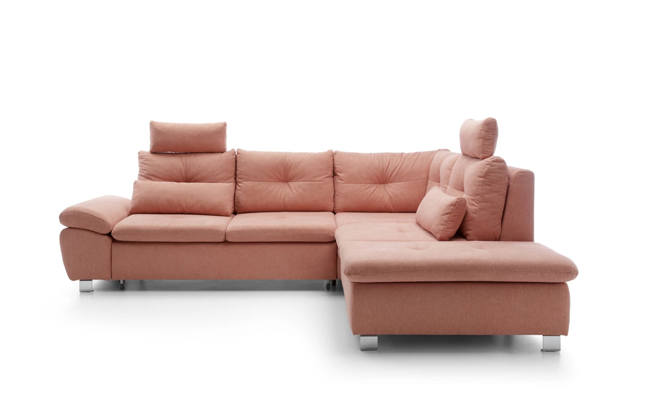 Sedací souprava Madeira 3B, světle šedá, tvar levé U