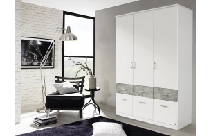 Šatní skříň Bremen, 181 cm, dub sonoma/bílá