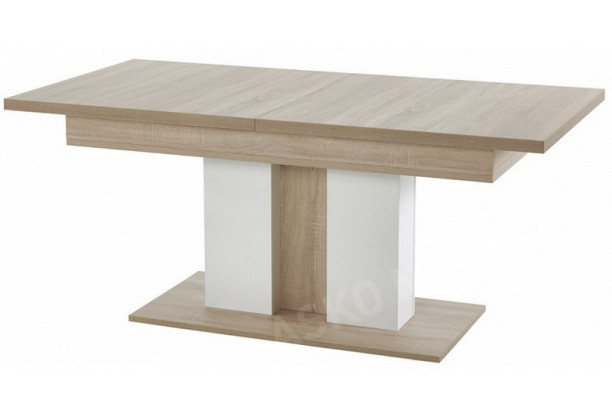 Rozkládací jídelní stůl Dawson 180x90 cm, dub artisan/bílý