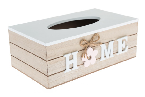 Box na kapesníky Home, dřevěný