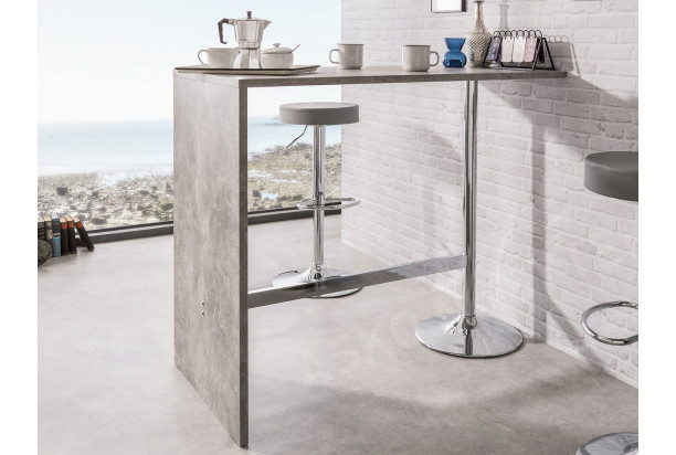 Barový stůl Party 120x60 cm, šedý beton