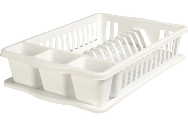 Odkapávač na nádobí 39,5x26 cm, bílý