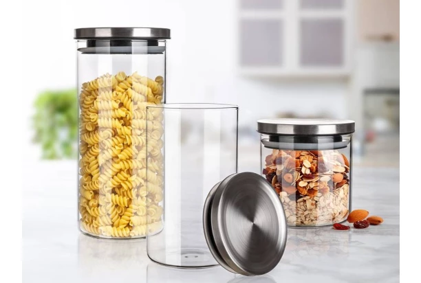 Sada dóz na potraviny (3 ks) Freia, sklo