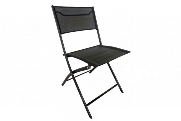 Skládací zahradní židle Balcony, černá